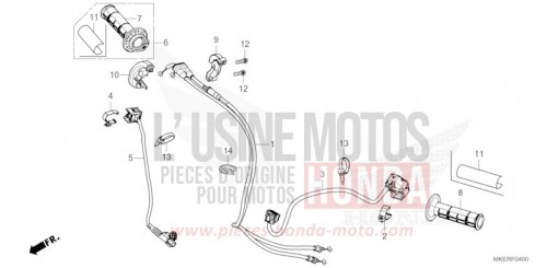 CONTACTEUR DE POIGNEE/CABLE CRF450RS de 2025
